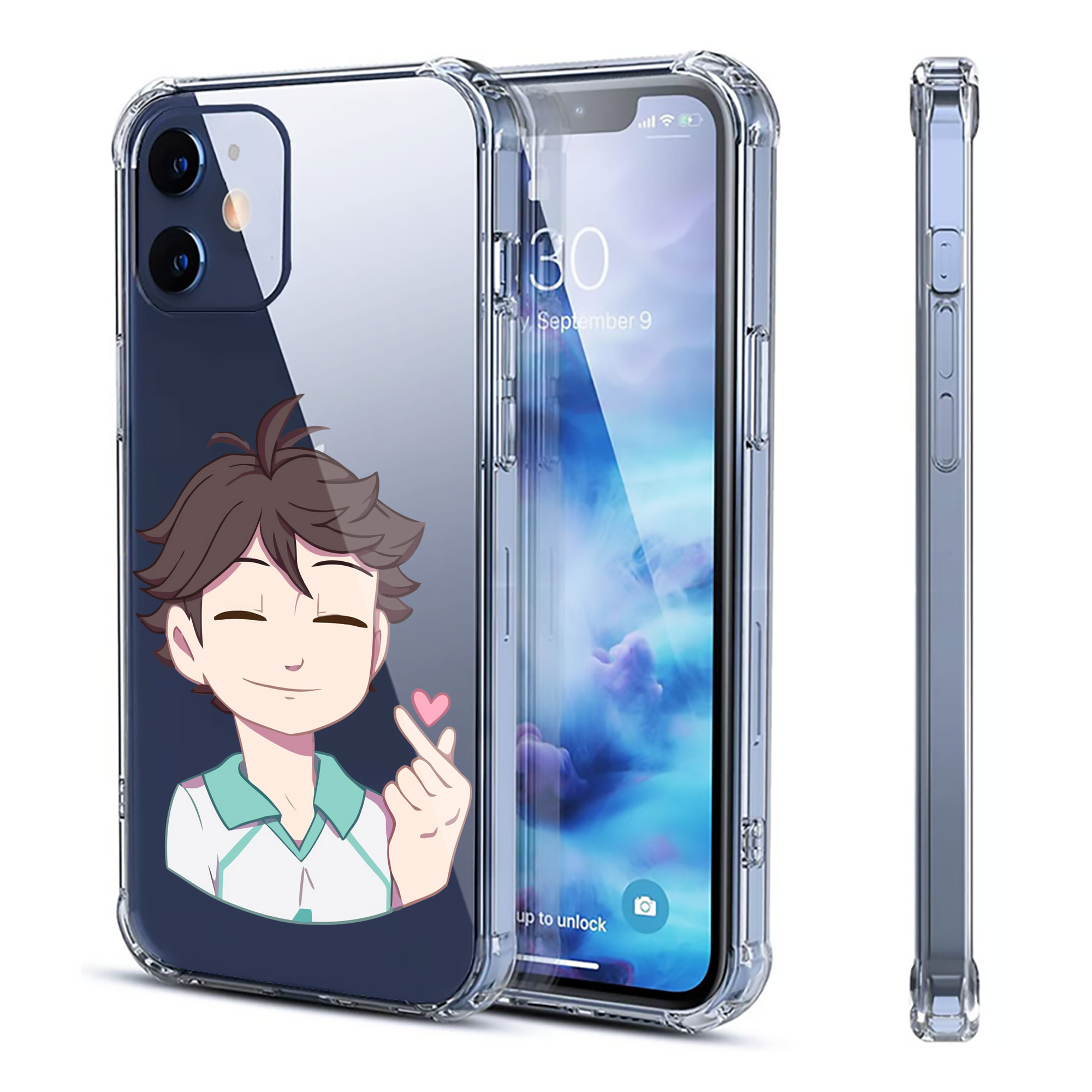 （画像用） ハイキュー!! Haikyu!! 【iPhone 12シリーズ対応】透明スマホケース（クリアソフトケース）